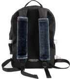 Soft Faux Fur Universal Fit Seatbelt Cover Car Truck SUV Airplane Seat Belt Shoulder Pad for Carmera Backpack Straps Neck Cushion Protector 2 Pack 10.5in Dark Blue Grey