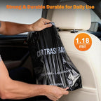 100 Count Recycled Disposable Car Trash Bags - 2.5 Gallon Heavy Duty Alternative to Bulky Car Trash Can & Car Garbage Can, Leakproof Smellproof Hanging & Stick-On Garbage Bag for Car, SUV, Truck