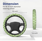 Funny Pickle Steering Wheel Cover, Non Slip Polyester Car Wheel Protector for Car SUV Truck, Universal 15 Inch