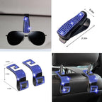 27 PCs Blue Bling Car Accessories Set for Women, Steering Wheel Covers Universal Fit 15 Inch, Bling License Plate Frame, Bling Phone Holder, Bling Car Coasters (Blue Diamond)
