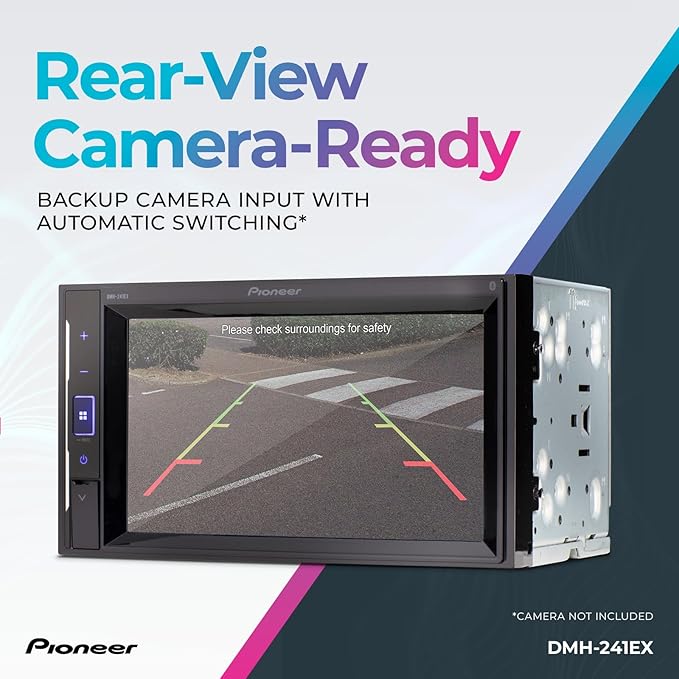 DMH-241EX 6.2" Resistive Touchscreen, Double Din – Bluetooth, Backup Camera, AM/FM Radio, USB, FLAC Playback, Short Chassis, 13-Band EQ, 50W x 4 Output
