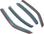 in-Channel Window Vent Visors Rain Guards Compatible with Nissan Juke 2011-2017 | Side Window Wind Deflectors Rain Shields | Light Grey, 4 Pcs Set, LGWV-342i