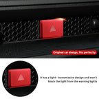 Polodunn for Honda Civic 2022-2025, for Accord/HRV/CRV 2023-2025, for Acura Integra 2023 2024 - Hazard Warning Light Push Button Cover, Emergency Flashers Trim Accessories (Red)