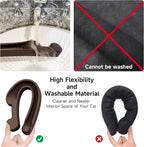 Car Seat Gap Filler Set of 2, 3IN1 Seat Side Gap Filler Plug with Storage Slot & Hook Function, Soft Foam Universal Fit Car SUV Truck Fill Gap Between Seats Console Organizer（Narrow Dark brown）