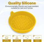 Car Cup Holder Coaster, Silicone Cup Holder Insert, Universal Non-Slip Cup Holders, Car Accessories Interior for Women and Man 4 Pack Yellow
