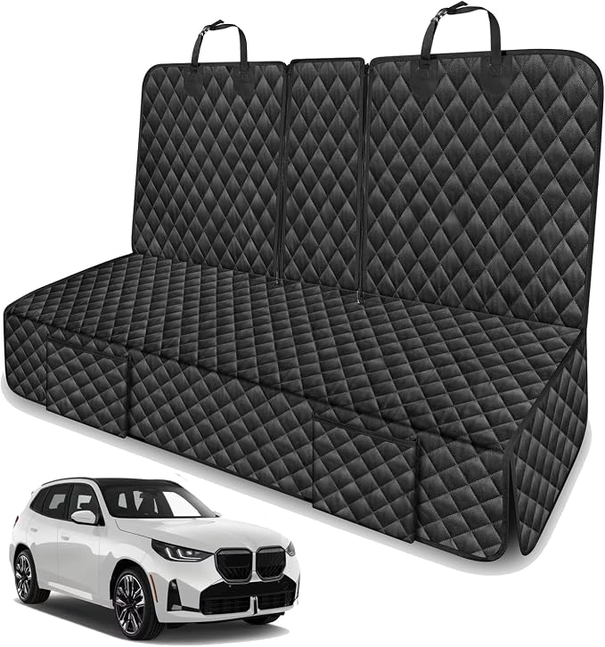 Dog Car Seat Cover for Back Seat Compatible with BMW X3 X5 X1 X2 X4 3 5 4 Series 328i 320i 330i 528i 540i Accessories 2000-2026, Waterproof Non-Slip Pet Bench Backseat Covers