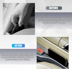 2PCS Car Seat Gap Filler, Seat Side Seam Crevice Blocker Organizer to Prevent Things from Dropping, Drop-Proof Auto Console Gap Guard Stopper Plug, Universal for Vehicles (Black)