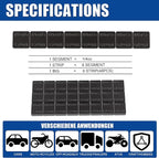 Upgraded Wheel Weights 1/4oz, 0.25oz, Black - 48PCS Adhesive Stick on Wheel Weights, 12oz/Box, Perfect for Cars/Trucks/SUVs/Motorcycles
