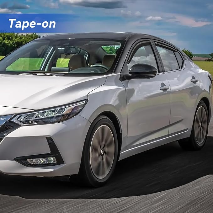 Window Visors Rain Guards for 2020-2025 Nissan Sentra, Out-Channel Window Vent Wind Deflectors Visors Shades for 20-25 Sentra