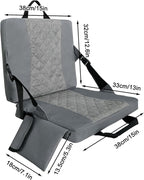 Heated Stadium Seats for Bleachers,Foldable Heated Seat Cushion,Portable Seat Pad,USB Powered Great for Outdoor Sports,Concerts,Camping (No Power Bank) (Grey)