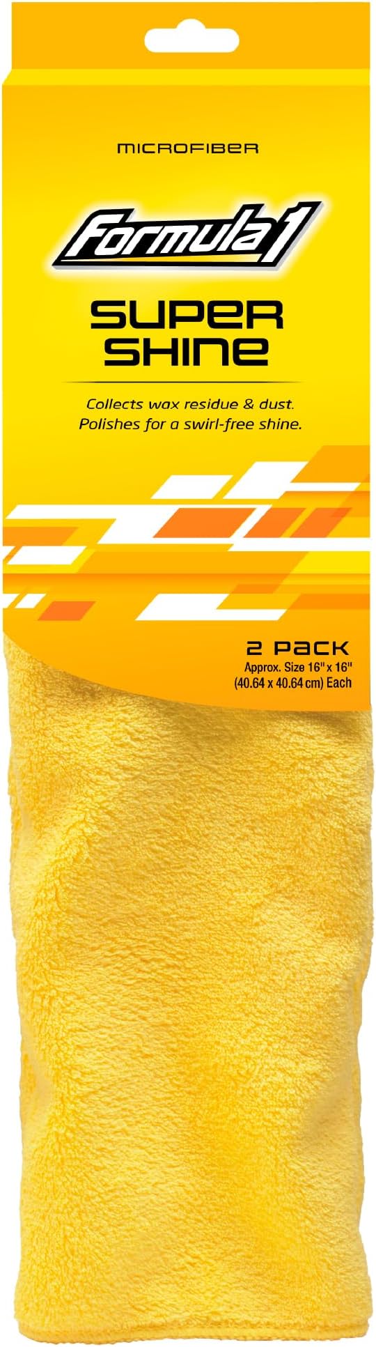 Super Shine Microfiber Towels - For Heavy Polishing or Light Dusting - 16" x 16" - Set of Two