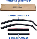 in-Channel Window Visors Rain Guards for 2018-2023 Chevy Traverse, Window Vent Wind Deflectors Visors Shades for 18-23 Traverse