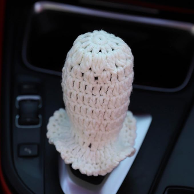 Crochet Steering Wheel Cover Set,Cute Car Steering Wheel Cover Boho 14-15in,Sunflower Granny Square Pattern,Women Car Accessories,Crochet Shift knobs Cover (Steering Cover + Shift Knob Cover)