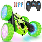 Remote Control Stunt Car for Kids, 360° Spinning Double-Sided RC Toy with LED Wheel Lights, 4WD Rechargeable Vehicle for Boys Ages 6–12, Educational STEM Toy & Valentines Gift