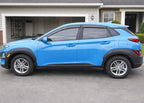 2018-2023 Tape-On Rain Guards for Hyundai Kona Side Window Visor Deflectors Se Sel Plus Night Limited Ultimate Durable Tinted Shade 2019 2020 2021 2022
