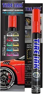 Color Tire Paint Pen - Waterproof Permanent Paint pens for Car Wheels Lettering | Car Wash Safe and Durable | Made in Japan