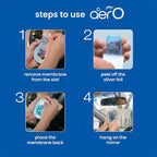 AER O Hanging Car Air Freshener Gel – Assorted, Long Lasting 30 Days, Leak-Proof Odor Neutralizer, Rear-View Mirror Car Air Freshener with Steady Freshness Technology