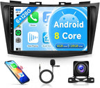 8 Core 6G+128G Car Radio for Suzuki Swift 2011-2017 Android Car Stereo Carplay Android Auto DSP 9 Inch Touchscreen Bluetooth FM RDS GPS WiFi Mirror Link Backup Camera