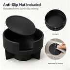 Couch Cup Holder Adapter – Universal Sofa Drink Expander for Large Mugs, Tumblers & Bottles – Spill-Proof Recliner Caddy for Living Room, RV & Boat (Black, Base 70-92MM(2.75-3.62IN))