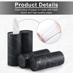 Tissue Holder, 4 Pack Car Cup Holder Facial Tissues with Travel Tissue Bag, Quick and Convenient Flower Combination Car Tissue Box(4 Canisters/200 Tissues) Black