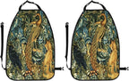 William Morris Forest Animals Raven Fox Peacock Blue Green Floral Car Seat Back Kick Protectors Kick Mats With Storage Pockets For Vehicles To Protect From Dirt Mud Scratches 2 Pack