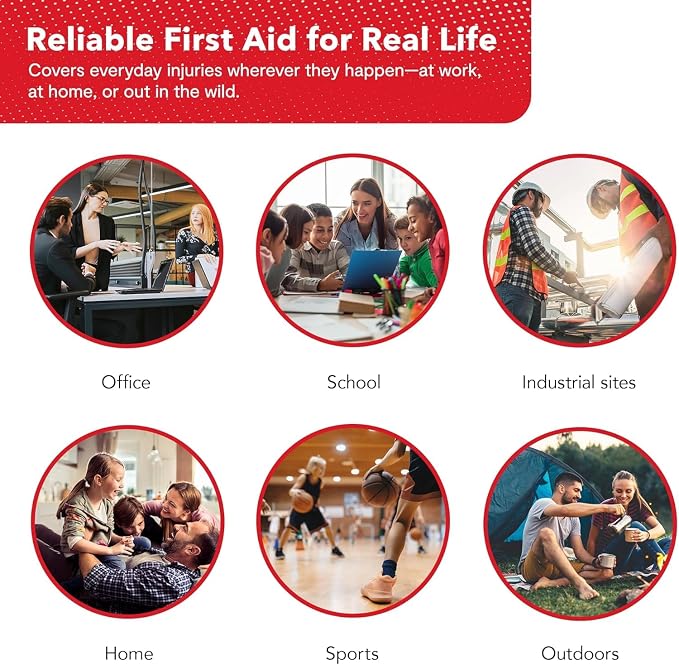 2-in-1 First Aid Kit for Car, Travel, Home, & Business – Includes Bonus Mini Kit for Medical Emergencies, Camping & Outdoor Survival – 348 Pieces, Large Hardcase, Pack of 2