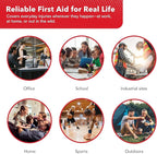 2-in-1 First Aid Kit for Car, Travel, Home, & Business – Includes Bonus Mini Kit for Medical Emergencies, Camping & Outdoor Survival – 348 Pieces, Large Hardcase, Pack of 2