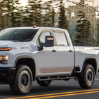 in-Channel Rain Guards for Chevy Silverado/GMC Sierra 2500HD 3500HD Crew Cab 2020–2026, Window Deflectors Wind Deflectors Vent Visors, Keep Rain Out & Reduce Wind Noise, 4PCS