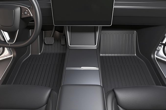 Tesla Model Y Juniper 2025 2026 Floor Mats & Cargo Liners Full Set 9 PCS Extra-Thick TPE CabinProtect™ for 5-Seater | All-Weather Pet & Child-Friendly Accessories(Not for Standard)