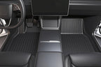 Tesla Model Y Juniper 2025 2026 Floor Mats & Cargo Liners Full Set 9 PCS Extra-Thick TPE CabinProtect™ for 5-Seater | All-Weather Pet & Child-Friendly Accessories(Not for Standard)