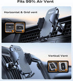 2026 Upgrade Ultra Stable Car Phone Holder Mount [Never Fall Off & Won't Break] Universal Air Vent Phone Mount for Car Easy Clamp Phone Holders for Your Car for iPhone 17 Pro Max 16 15 14 13