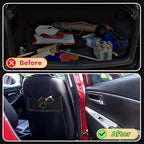 2 Pcs ABS Plastic Frame Car Storage Net Bag Phone Car Mesh Net Holder RV Storage Boat Cargo Pocket Organizer Framed Mesh Pocket with Screws for Auto RV (13.8 x 5 Inch)