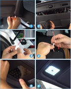 Compatible with LED Lights Toyota Highlander 2023 2022 2021 2020 Cargo Lamps Decorative Atmosphere Lamp Trunk Ceiling Lighting 2 PCS (Only for Electric Tailgate Versions, Not fit 2024)