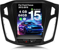 4G+64G Car Radio for Ford Focus 2012-2018: Upgrade Android 15 9.7" Touch Screen Stereo Head Unit Wireless CarPlay Android Auto, BT 5.4, WiFi 6, GPS, FM, RDS, EQ, SWC, 1080P Backup Camera