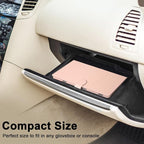 Vehicle Glove Box Organizer - Car Document Holder for Cards, Driver License & Essential Documents, JD-Rose Gold