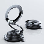 Ultra-Thin Vacuum Magnetic Car Phone Holder for MagSafe[108+LBS Strongest Suction & 3000gf Strongest Magnetic],360°Adjustable Suction Cup Phone Mount for Gym,Mirror,Men Women-Obsidian Black