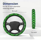 Pixel Zombie Steering Wheel Cover, Non Slip Polyester Car Wheel Protector for Car SUV Truck, Universal 15 Inch
