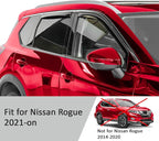 Voron Glass in-Channel Extra Durable Rain Guards for Nissan Rogue 2021-2026, Window Deflectors, Vent Window Visors, 4 Pieces - 200744
