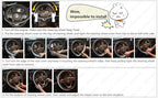 Steering Wheel Covers Universal 15.75 inch - Genuine Leather, Breathable, Anti Slip & Odor Free (Black with Blue Lines, L(15" 1/2-16"))