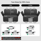 Dog Truck Seat Cover for Back Seat, Hard Bottom Dog Hammock for Car, Pet Bed Extender for 2-4 Large Dogs, Waterproof Seat Protector, Universal XL Size Fits for Crew Cab Truck/SUV, Black