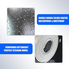 1 PC Aluminized Film Steering Wheel Cover Sunshade, 18.11" Polyester Cloth Edging Steering Wheel Sun Protection and Heat Shield, Slip-on Installation, Suitable for Most Models (Silver)