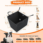 Half Dog Car Seat Cover for Back Seat - Waterproof Dog Half Hammock for Cars,Scratchproof Pet Backseat Protector,Perdurable,Non-Slip Booster Seat for Small,Medium and Large Dogs