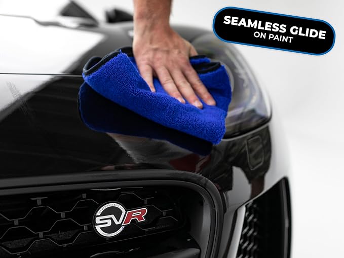 Drying Towels for Car Detailing - Premium Microfiber Cloth Perfect for a Streak-Free Finish - Spectrum 420 Dark Pack - 420 GSM, 16" x 16" (9-Pack)