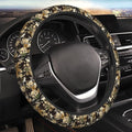 Forest Camo Neoprene Steering Wheel Cover Anti-Slip Elastic Comouflage Tree Hunting Steering Wheel Protective Cover 15in Universal Car Accessories Fit Cars, SUVs, Auto
