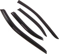 WD2-285 Dark Smoke 4 Pcs Set Window Visor (Outside Mount) Deflector Rain Guard Compatible with 2003-2010 Kia Sorento