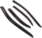 WD2-285 Dark Smoke 4 Pcs Set Window Visor (Outside Mount) Deflector Rain Guard Compatible with 2003-2010 Kia Sorento