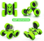 RC Stunt Car for Kids Ages 6–12, Double-Sided Remote Control Car with LED Lights, 4WD Electric Toy Vehicle, USB Rechargeable, Perfect Birthday, Holiday for Boys & Girls
