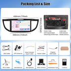8 Core 6+128G for Honda CRV 2012-2016 Android 15 Car Stereo with Wireless Carpaly Android Auto, 9’’ 1280×720P IPS Touchscreen with Bluetooth 5.0 32-EQ 59-UI DSP GPS WiFi FM/RDS SWC Backup Cam+Canbus
