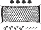 Car Rear Cargo Net, Adjustable Elastic Storage Organizer Net, Trunk Cargo Storage Net, Universal Fit for Car, Vehicle, SUV (35.4"x15.8")