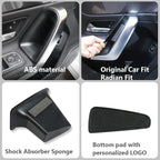 Door Handle Storage Box for Mercedes A-Class CLA A180L A200L | Pocket Organizer for A180L A200L 2019-2026 and CLA 2021-2025 Front/Rear Doors; ABS plastic, anti-slip pad, 2pcs set